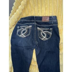 Women’s Maurice’s Boot Cut Western Jeans Dark Wash Size 2 X 33